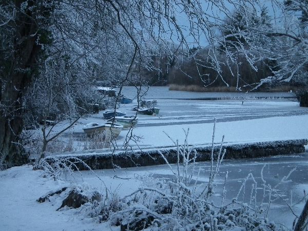 Frozen lake in Sligo